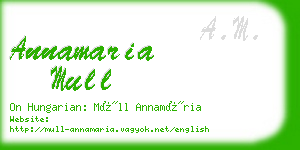 annamaria mull business card